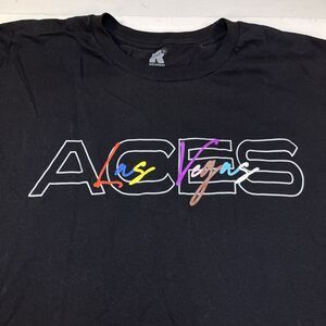 LAS VEGAS ACES WNBA WOMENS BASKETBALL Love Short Sleeve T SHIRT Sz Mens XXL
